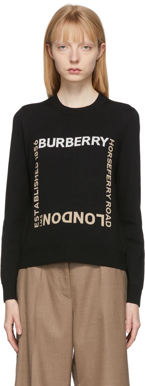 burberry sweatshirt womens|burberry oversized sweater.